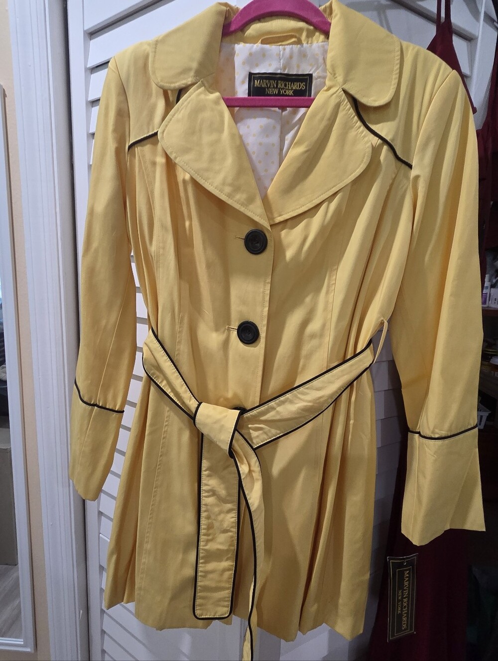 Marvin Richards Yellow Rain Jacket